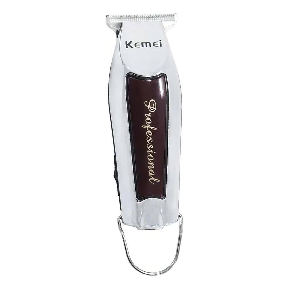 Aparador De Pelo Kemei Km-9163 Prateado