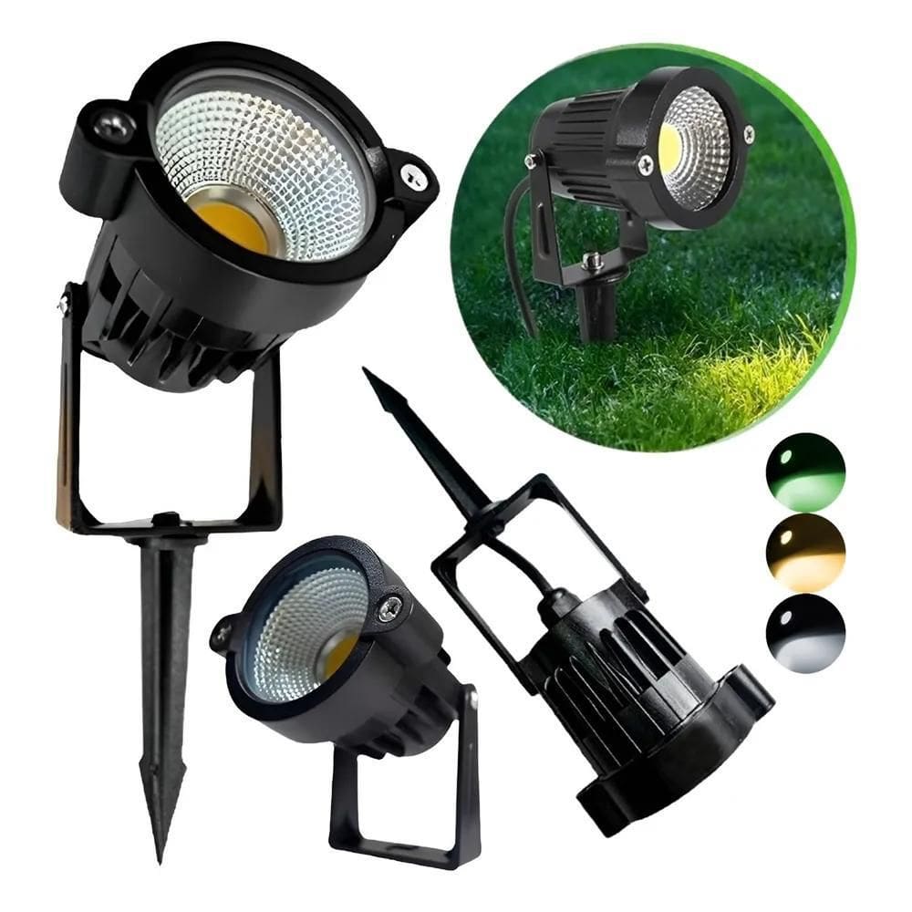 2X Espeto Led 15W Luminaria Jardim Prova D`Água