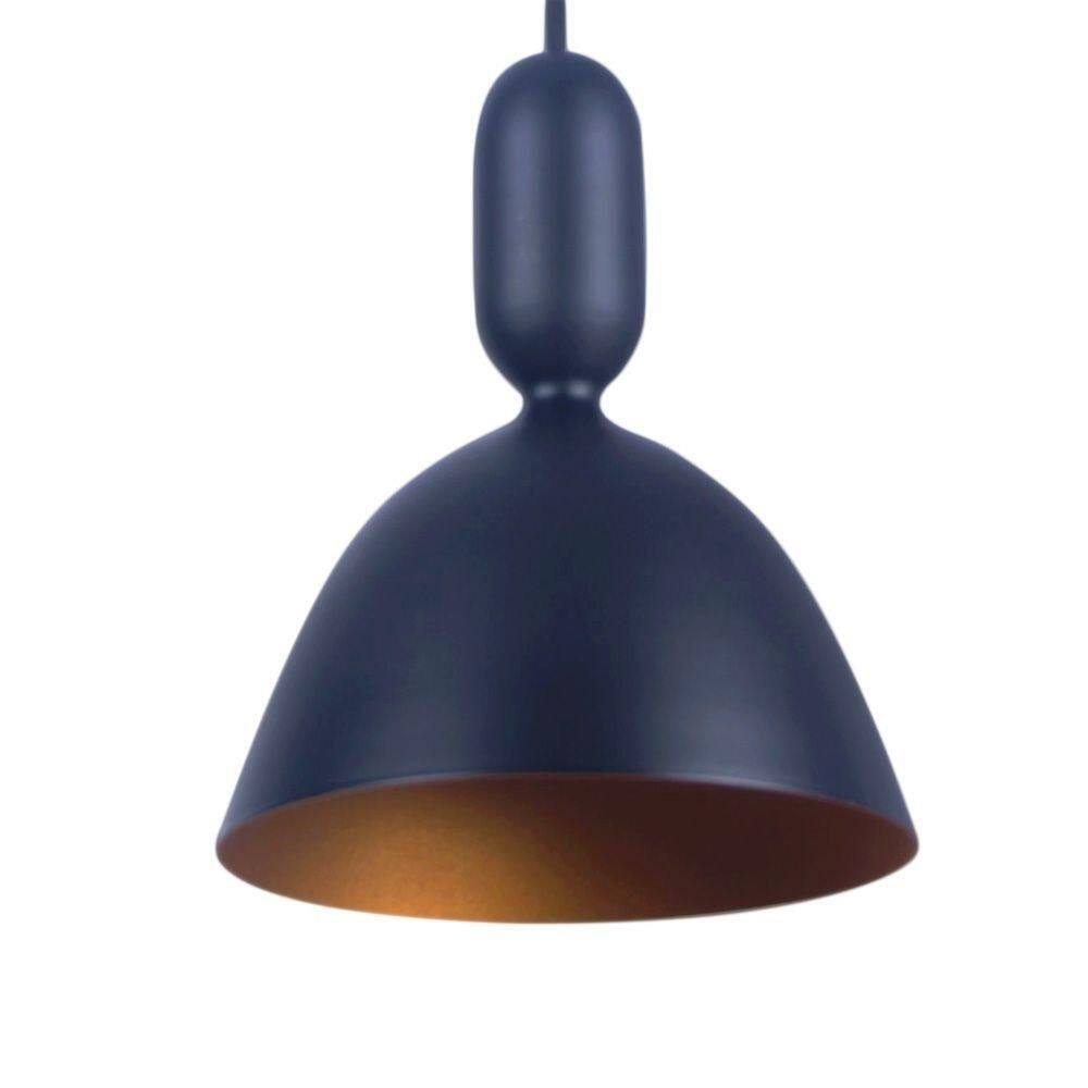 Pendente Treviso Livorno Preto Com Dourado - Md70230-1