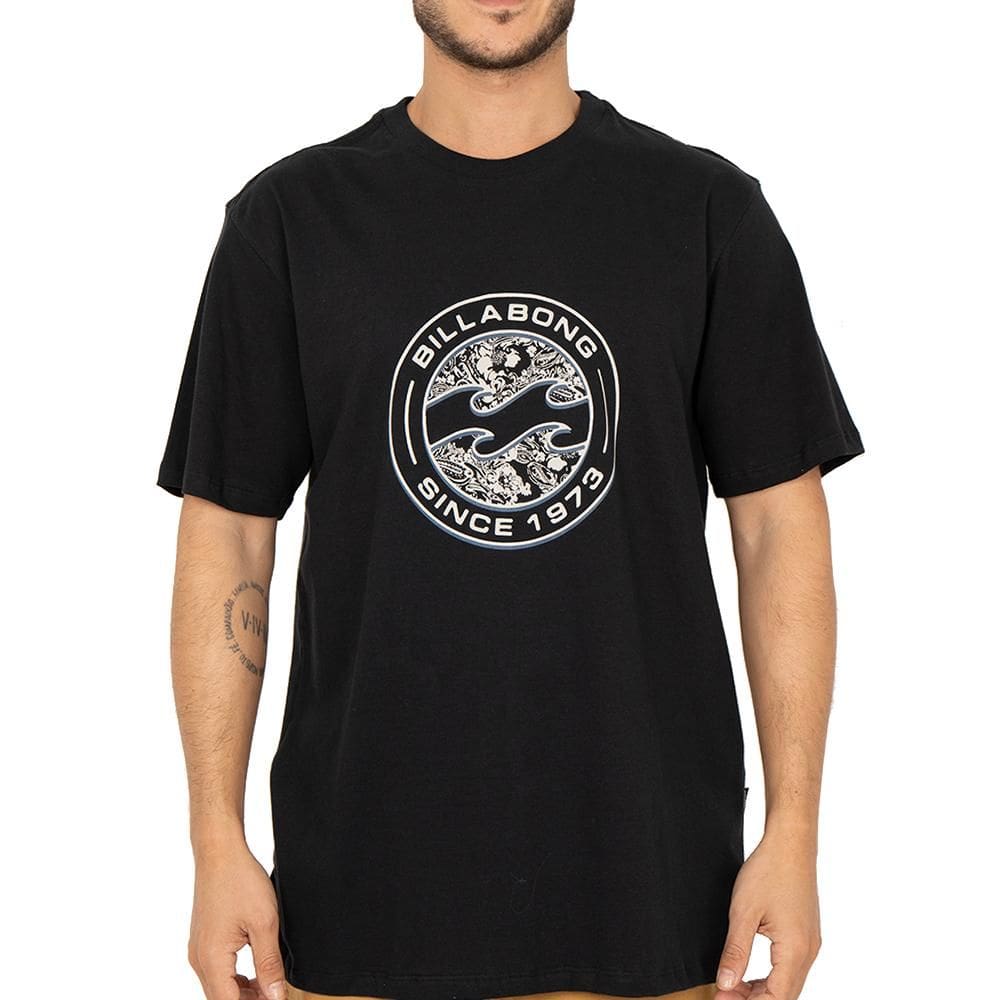 Camiseta Billabong Hollow SM26 Masculina Preto