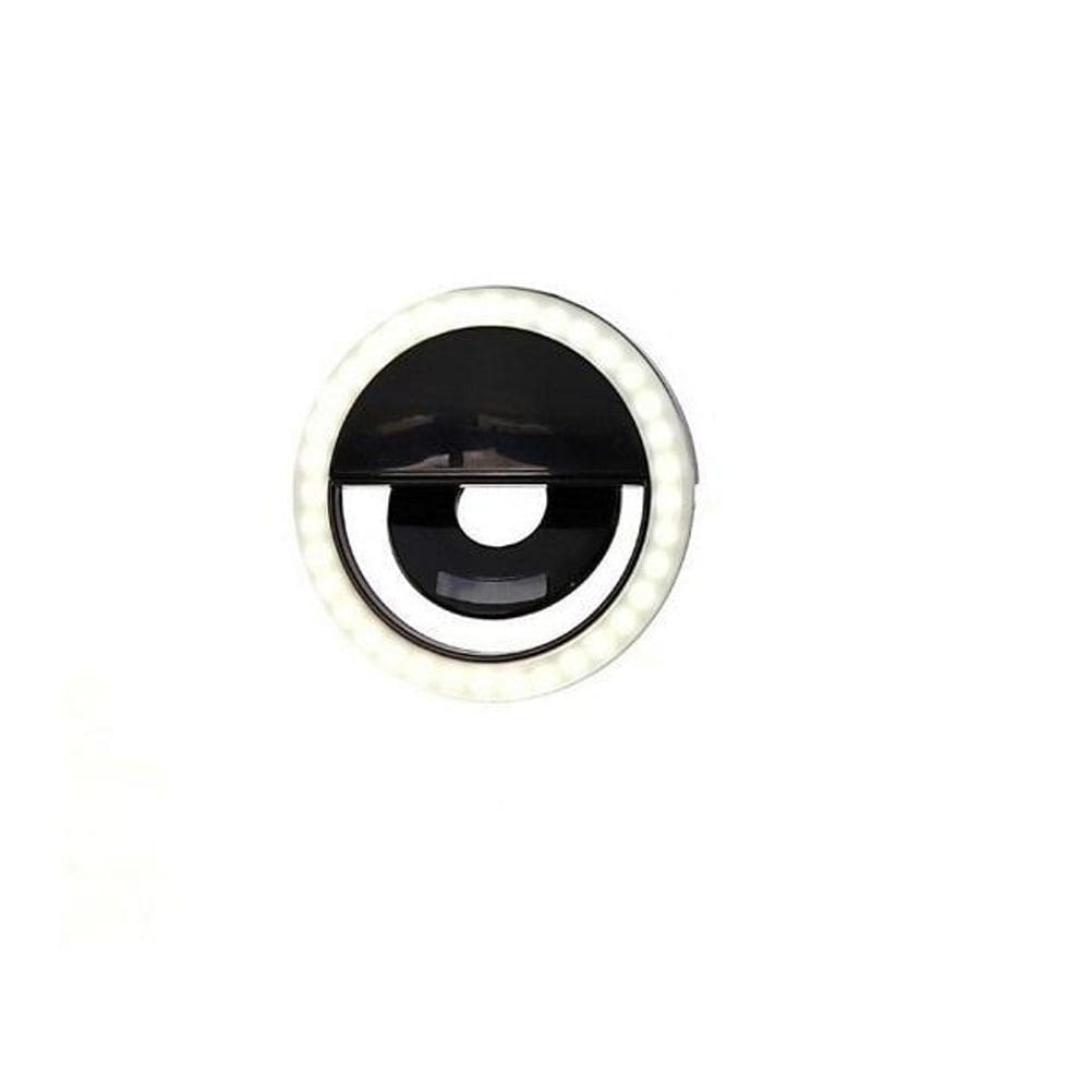 Luz Selfie Ring Light Led Rosa Clipe Usb 3 Níveis Celular