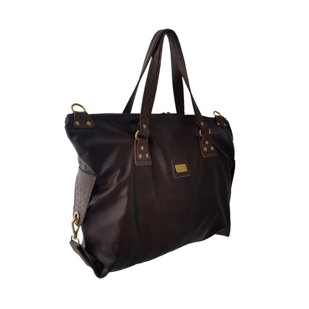 Mala Bolsa De Viagem Topgrife Couro Marrom