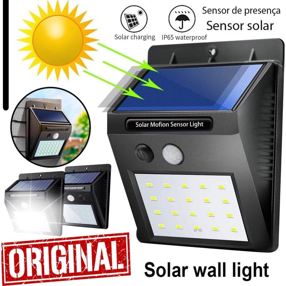 Luminária Refletor Residencial Lâmpada Luz Solar Arandela