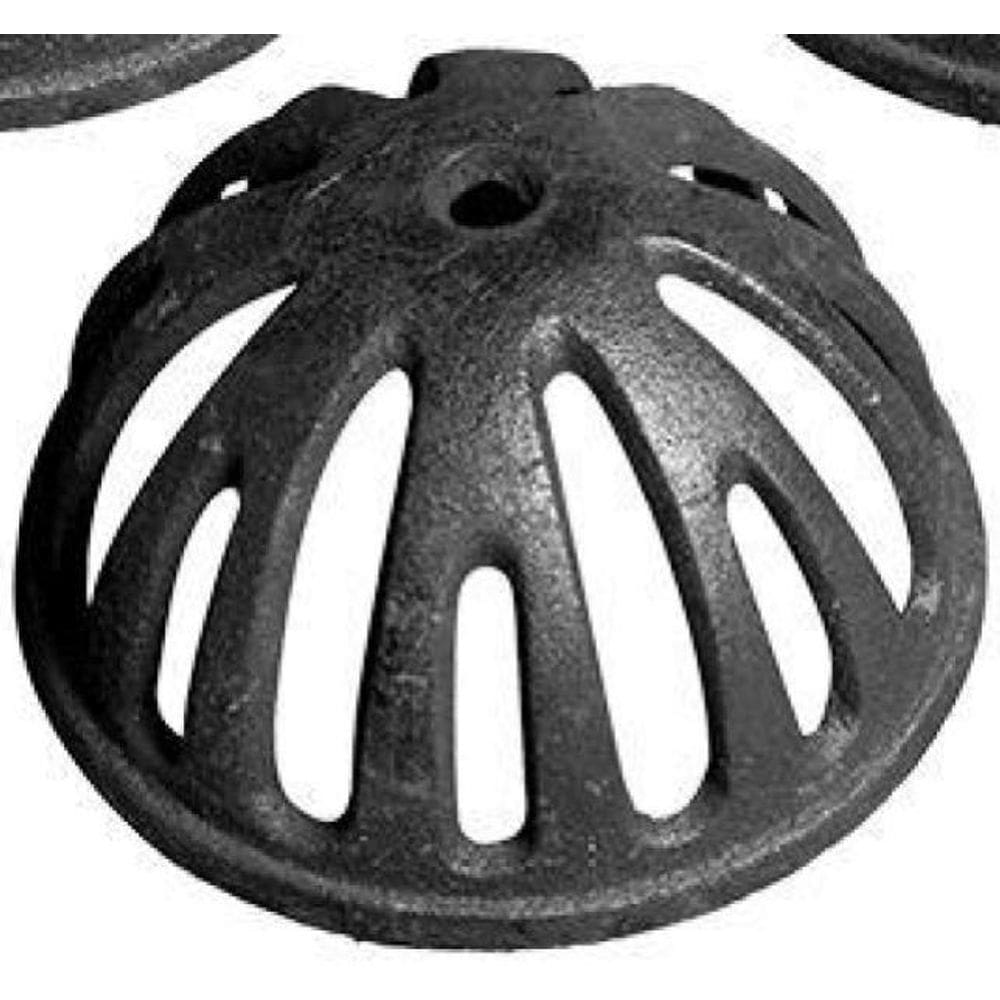 5 Ralo Abacaxi Semiesférico Proteção Entopimento 150Mm Ferro