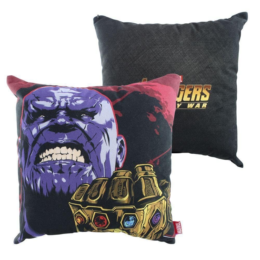 Almofada Fibra Veludo 40X40Cm Thanos Guerra Infinita Marvel