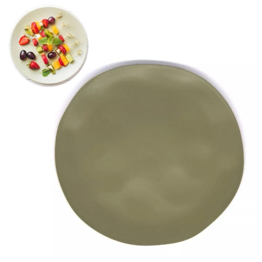 Prato Sobremesa De Bambu 19,5 Cm Decorativo Mesa Posta