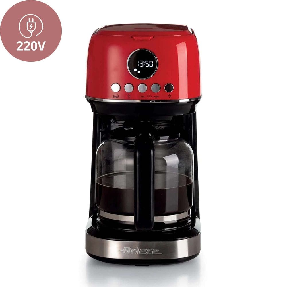 Cafeteira Programável Moderna Vermelha 220V - Ariete