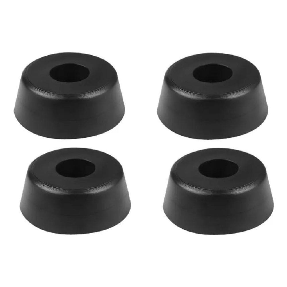 2X Kit 4 Pé De Borracha Pvc Grande Para Caixa De Som Case