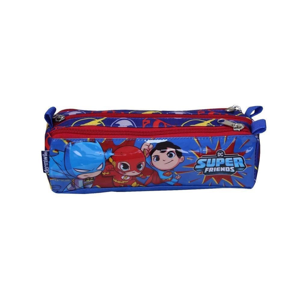 Estojo Triplo Soft Super Friends Dermiwil