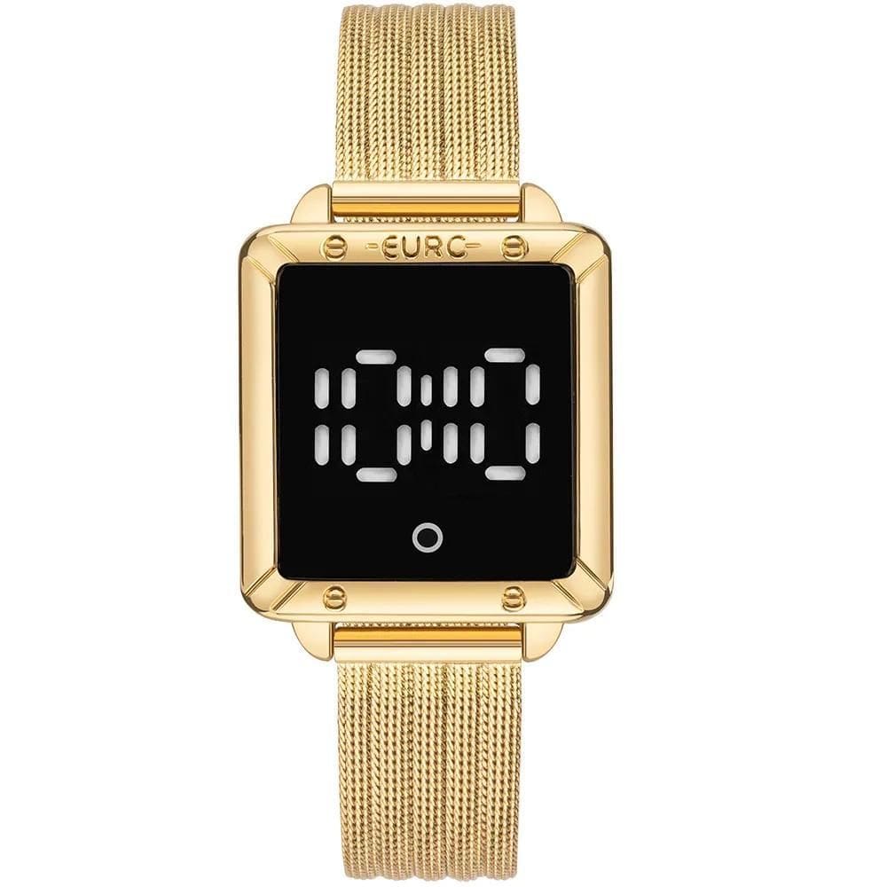Relógio Euro Feminino Fashion Fit Led Dourado EUMD2404AD/4D