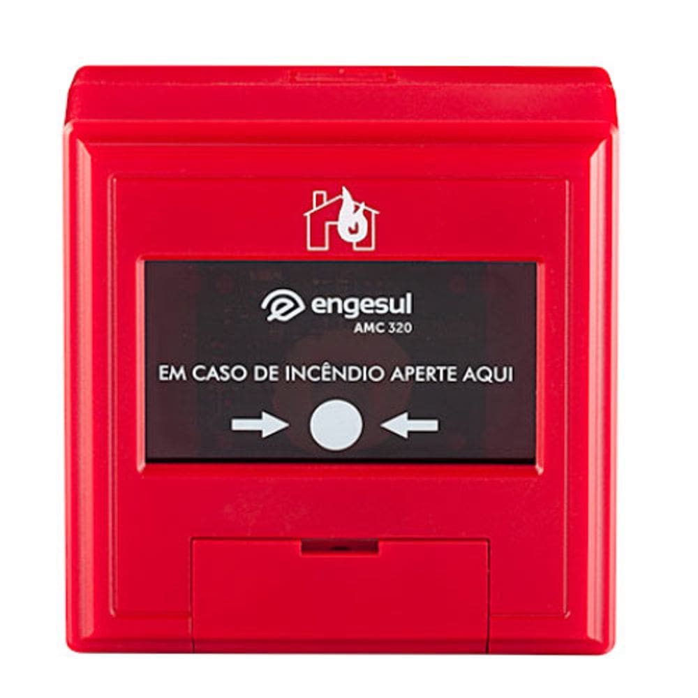 Acionador incêndio manual convencional intelbras amc 320