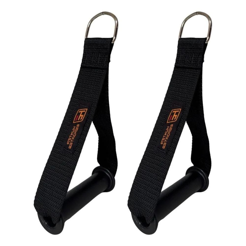 2X Puxador De Mão Alça Para Cross Over Pilates Remada Academ