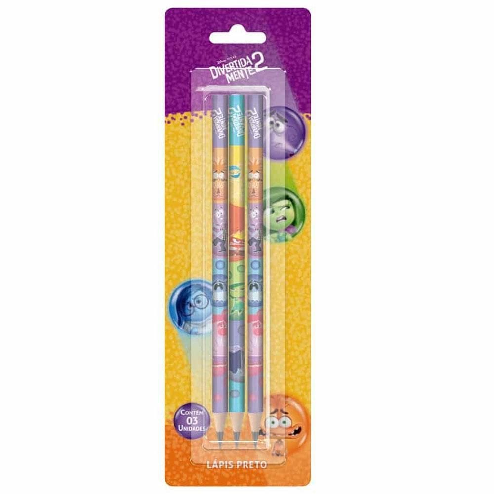 Lápis Grafite Hb Divertidamente 2 3 Unidades Tris