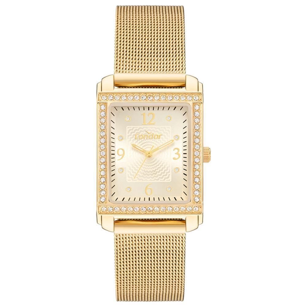 Relógio Condor Feminino Ref: Co2035Ncp/4X Retangular Mesh