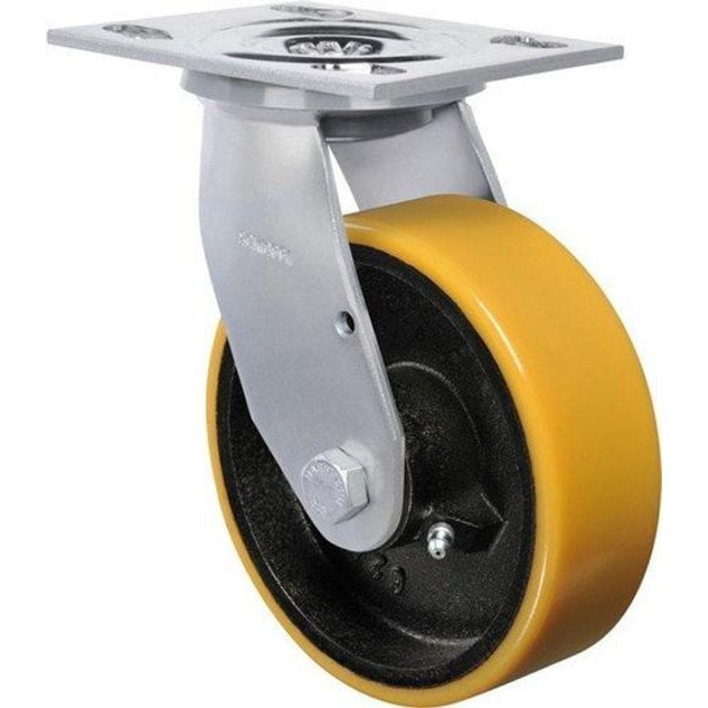 Rodízio Giratória De Poliuretano 4 Pol 100Mm Suporta 500Kg