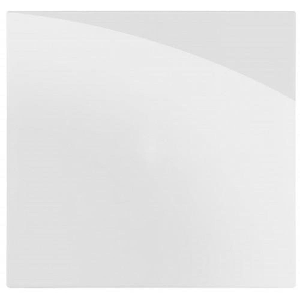 Placa Cega Com Suporte 4X4 - Recta Branco Gloss