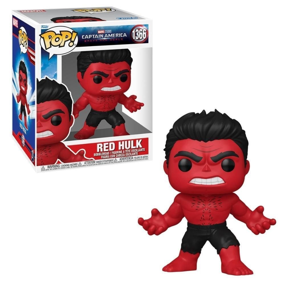 Boneco Funko Pop Super Capitão América 4 - Hulk Vermelho
