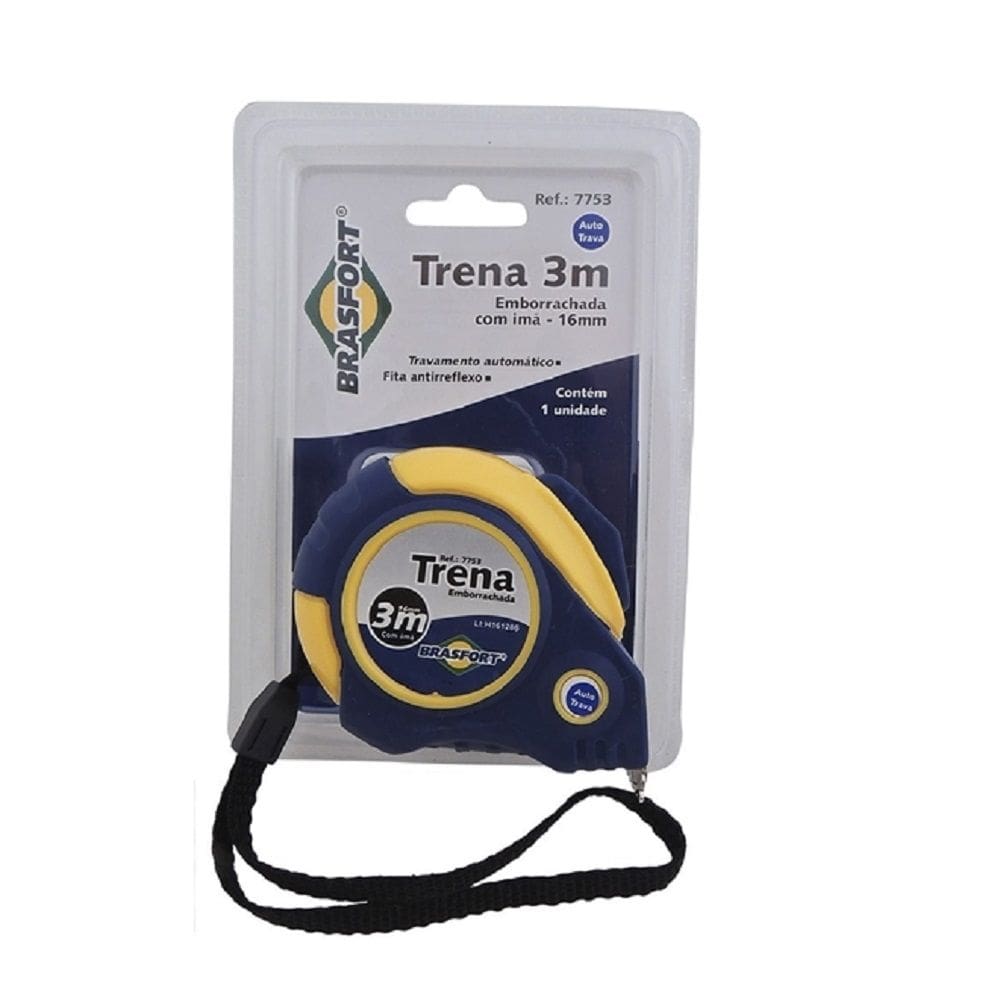 Trena Emborrachada Auto Trava Brasfort 3Mx16mm Ref 7753