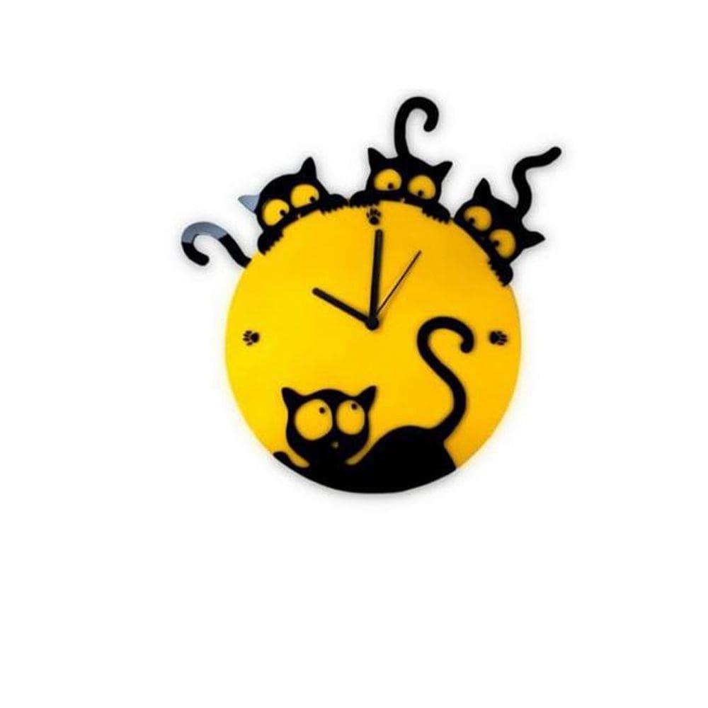 Relógio Gatos Petshop Sala Cozinha Escritório Quarto