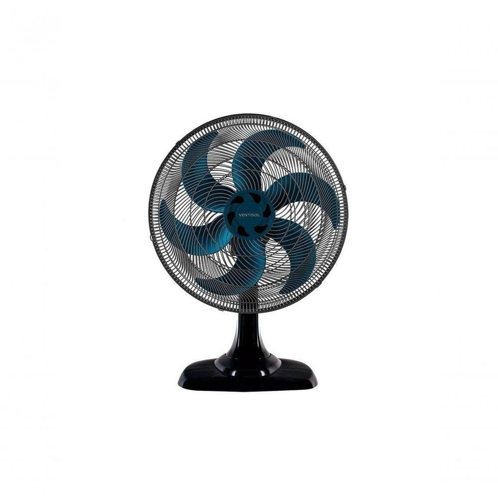 Ventilador Osc Mesa Turbo 6 50cm 6 Pás - 110V - Preto-azul