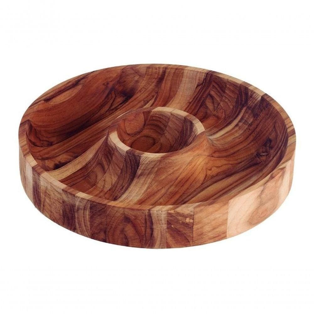 Petisqueira Tramontina Fundo Central Madeira 31,5x31,5cm