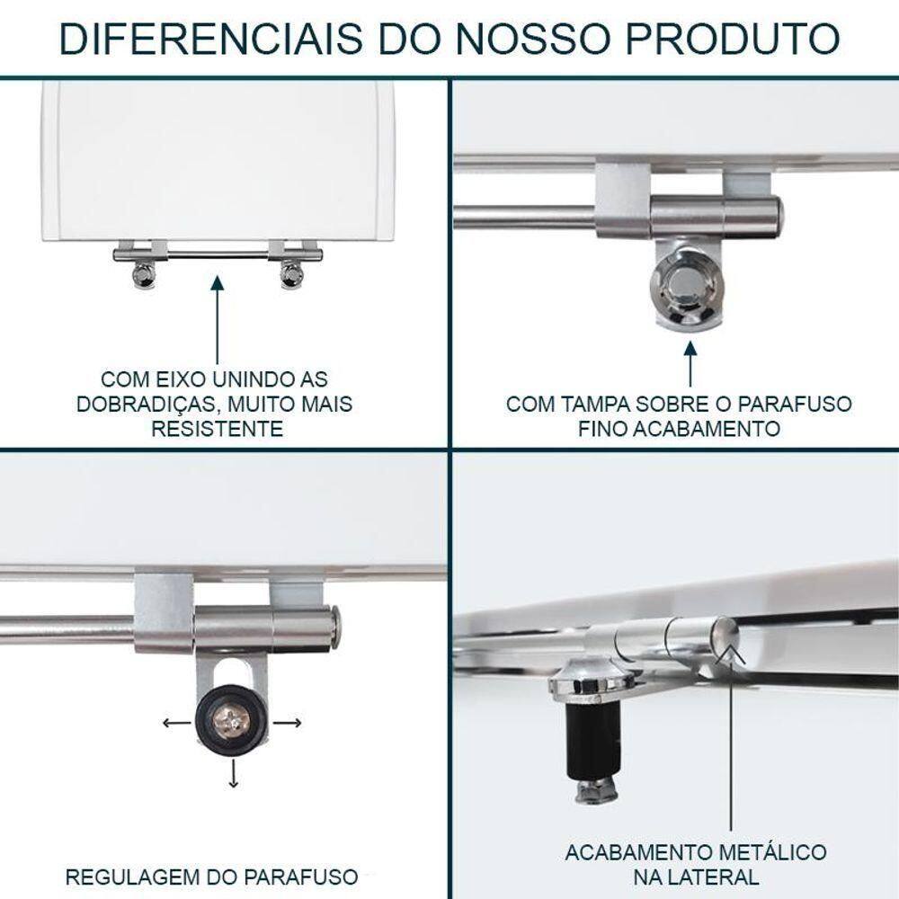Assento Sanitário Convencional Verde Para Todas As Louças