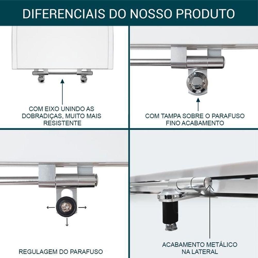 Assento Sanitário Acrílico Atrium Bege Para Vaso Incepa