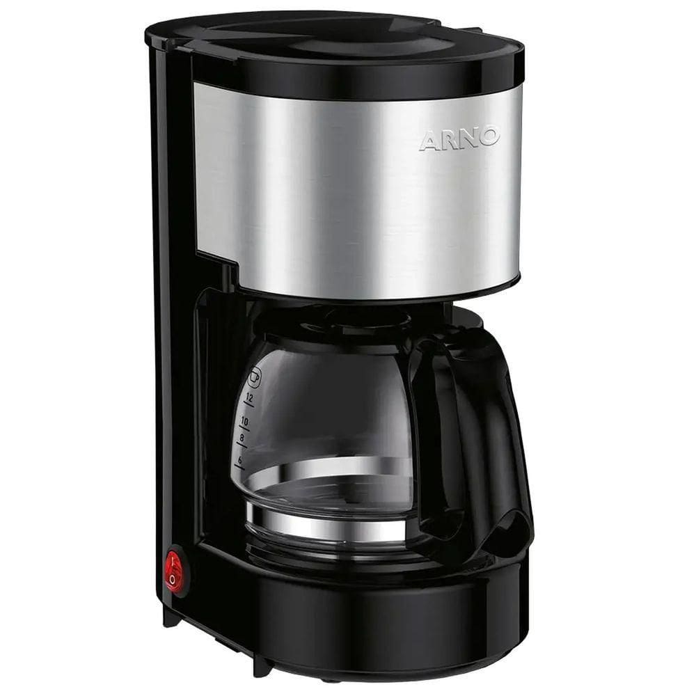 Cafeteira Arno Filtro Perfectta 12 Xicaras Inox - 8010000817 Preto-inox 110V