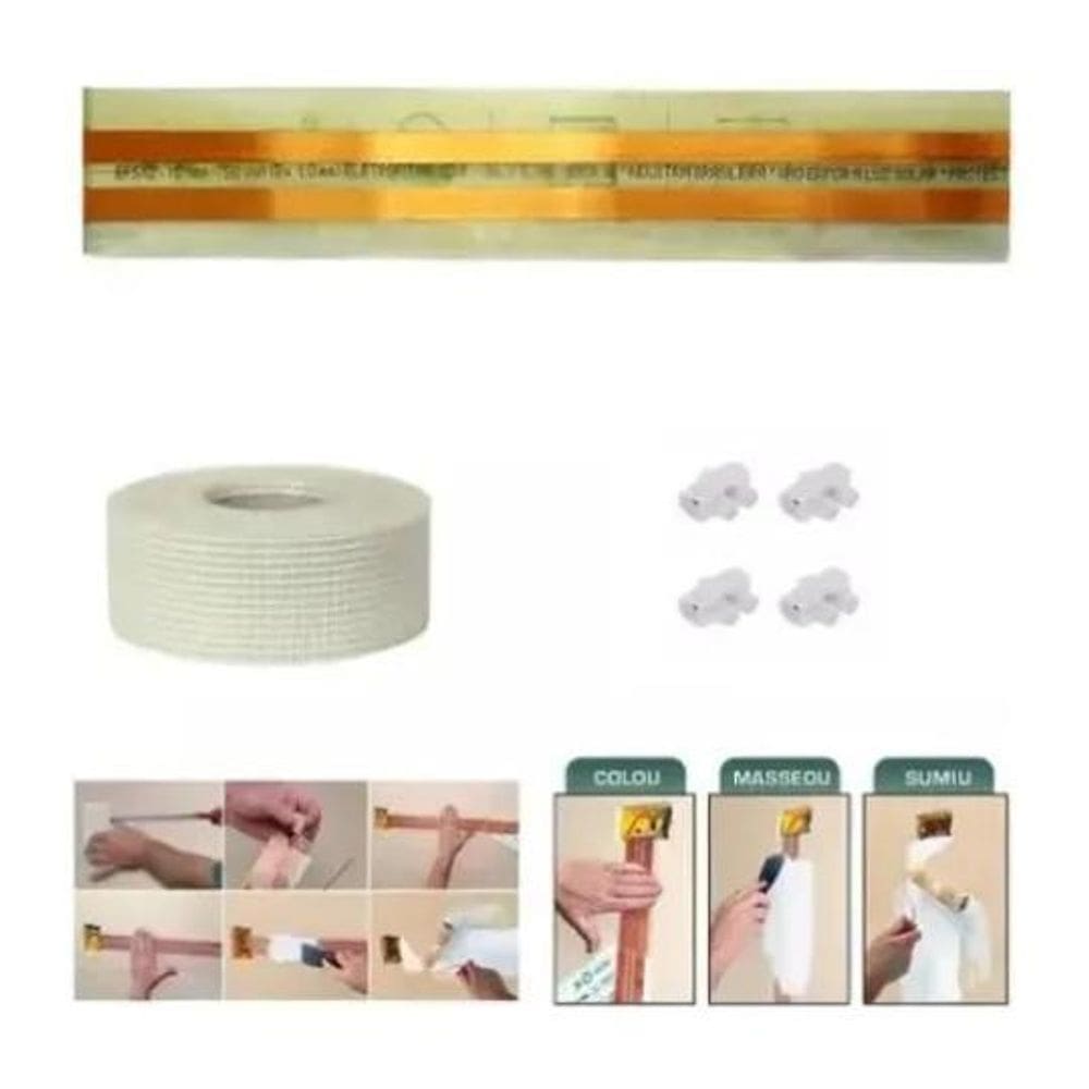 2X Kit Fita Elétrica Eletrofita 2 Pistas 2 Metros 750V/10Amp