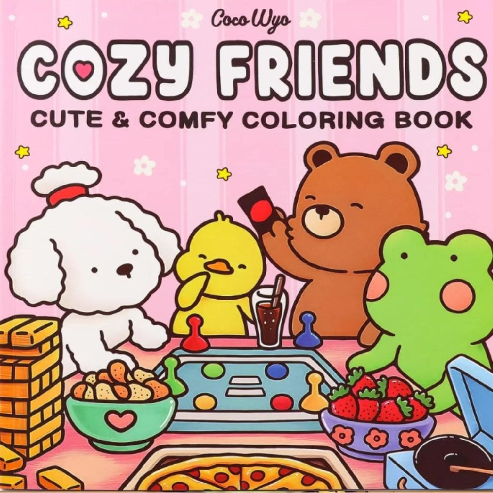 Livro Colorir Cozy Friends Coco Wyo 48 Paginas Brochura