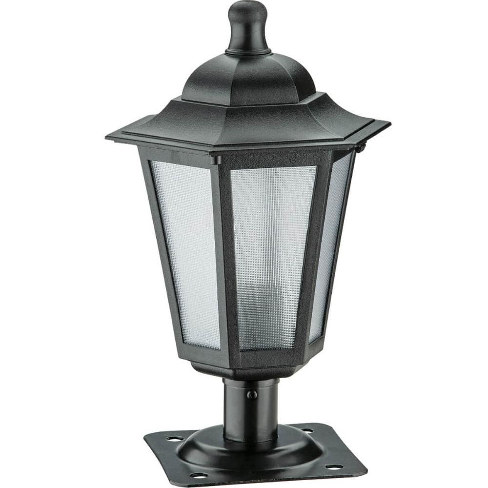 12 Postes Balizadores de Jardim Lente Fosca Luminária Preta em Alumínio Linha Grega Dital