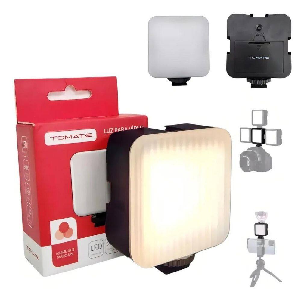 Luz De Preenchimento Led 600 Lux Com Suporte Para Tripé