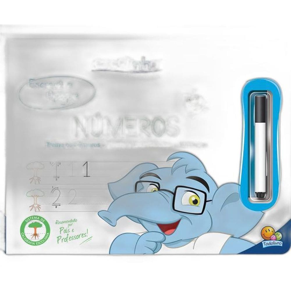 Livro Escolinha Escreva E Apague Ii - Números