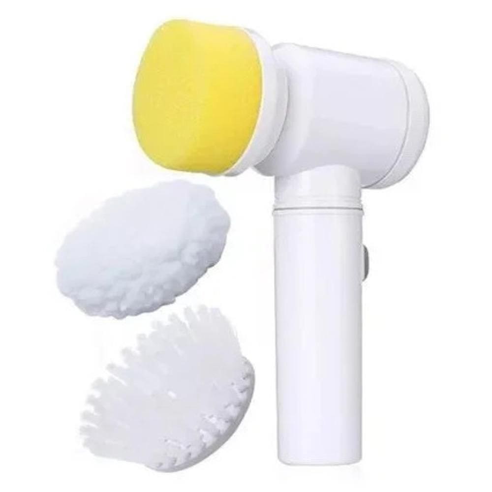 Escova De Limpeza Elétrica (a Pilha) Lava Loucas Banheiro Azulejos 5 Em 1 Mop Carpete Sofá Sem Fio Multifuncional