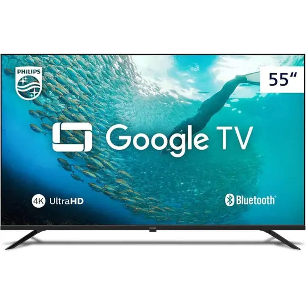 Smart TV Philips 55 Polegadas UHD 4K Google TV WiFi HDMI USB 55PUG7019
