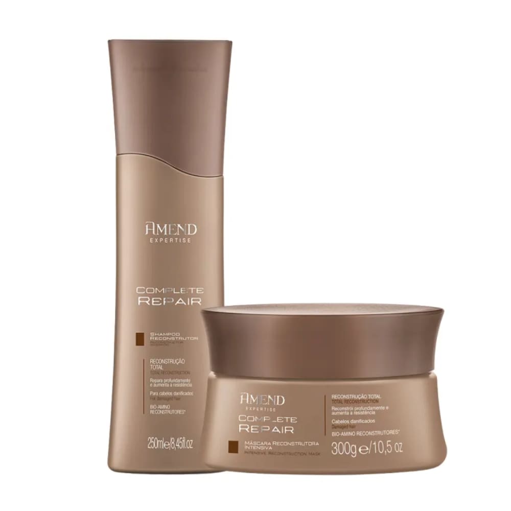 Kit Amend Expertise Complete Repair Shampoo 250ml + Máscara Reconstrutora 300g