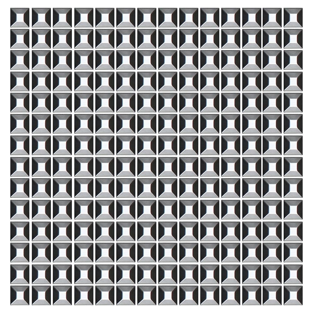 Mosaico de Metal Barcelona Silver 2X2 Placa 30X30cm - 1315003008