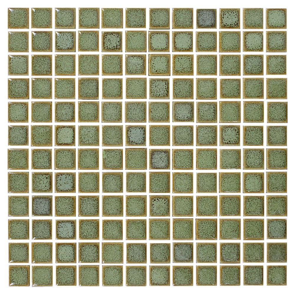Pastilha Cerâmica Nefertiti Avocado 2X2 Placa 30X30cm - 1012020010