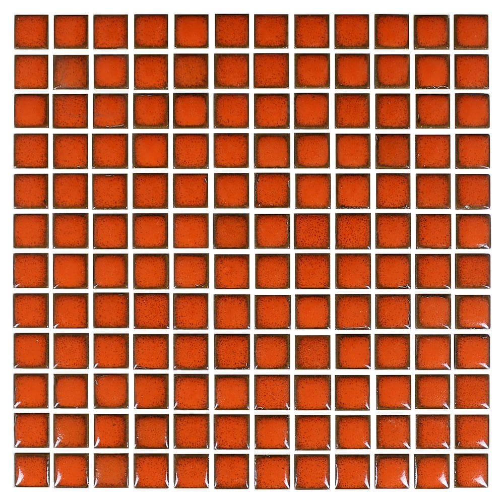 Pastilha Cerâmica Nefertiti Laranja 2X2 Placa 30X30cm - 1012020009