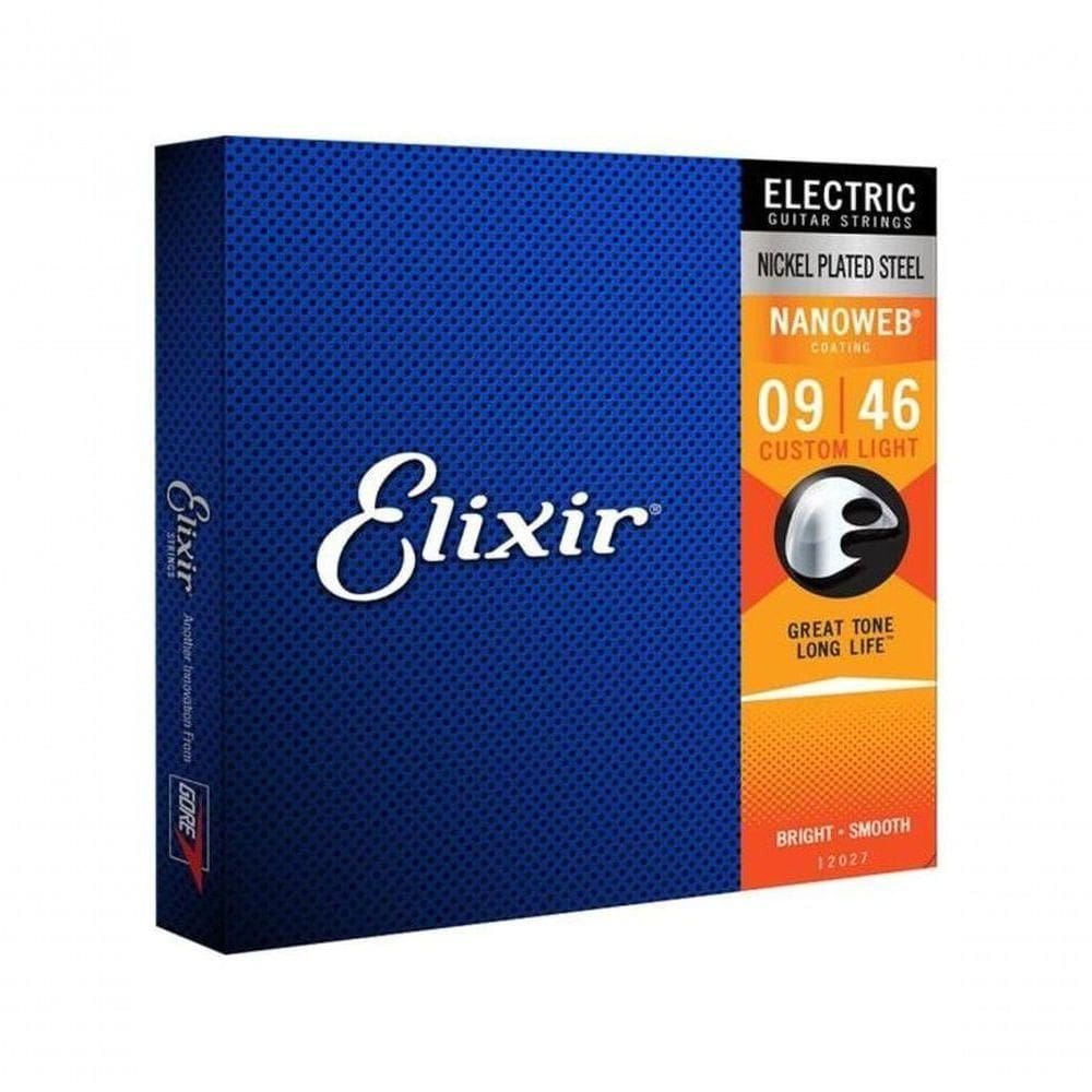 Encordoamento Para Guitarra .009 Nanoweb 12027 Custom...