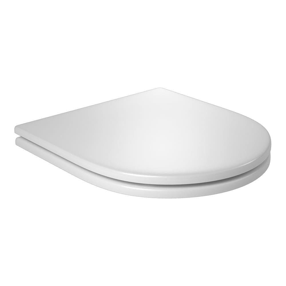 Assento de Poliéster Slow Close Carrara/Level/Lk/Nuova Branco Cromado - AP.237.17