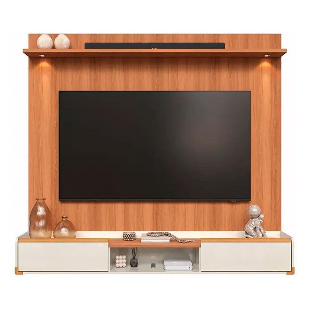Rack Bancada com Painel para Tv de até 75” com Led Ariel