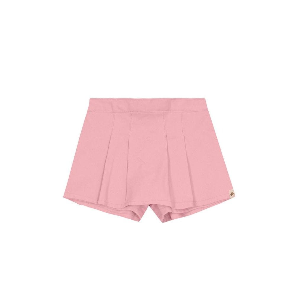 Shorts saia infantil menina em sarja Brandili