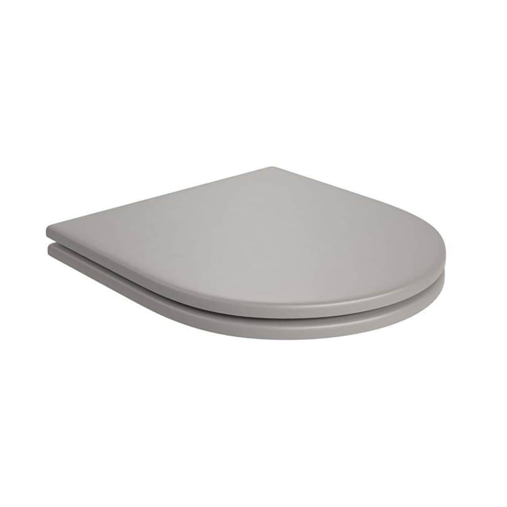 Assento de Poliéster Slow Close Carrara/Level/Lk/Nuova Cinza Antracite Cromado - AP.237.85