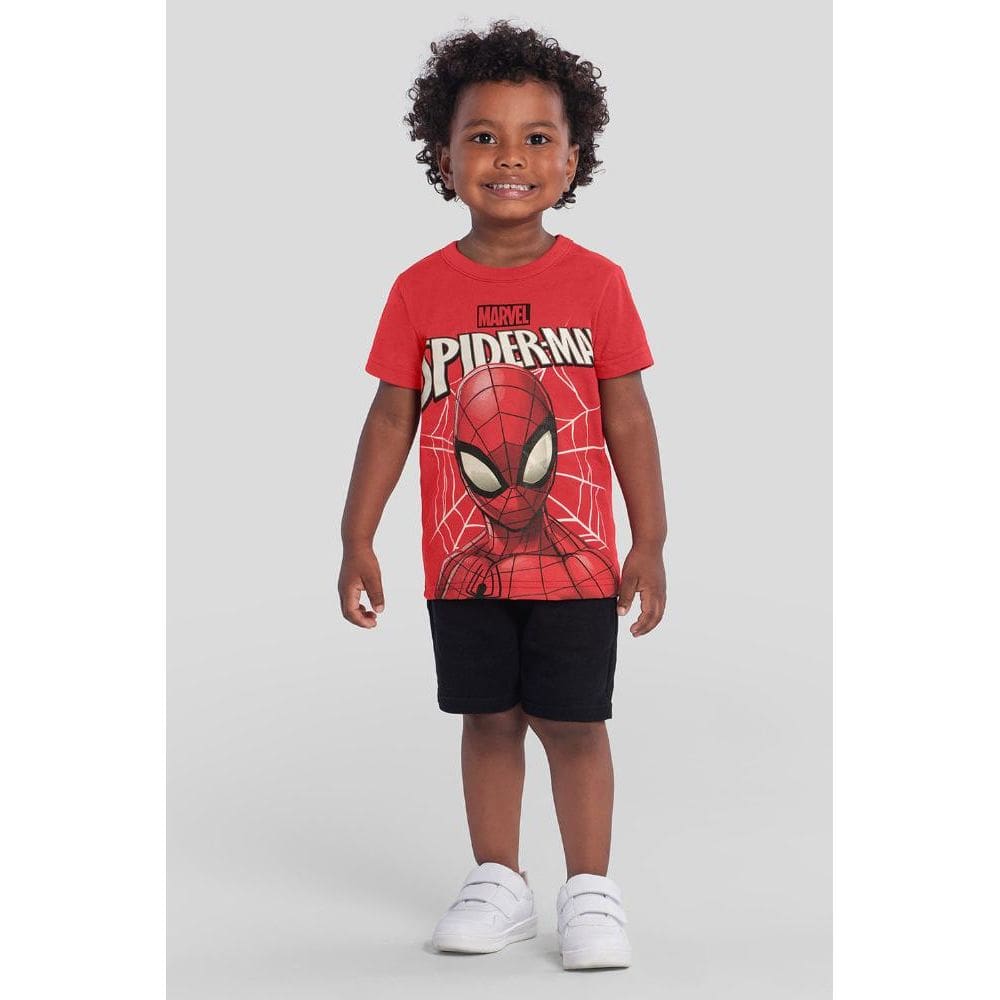 Camiseta infantil menino do Homem-Aranha Brandili