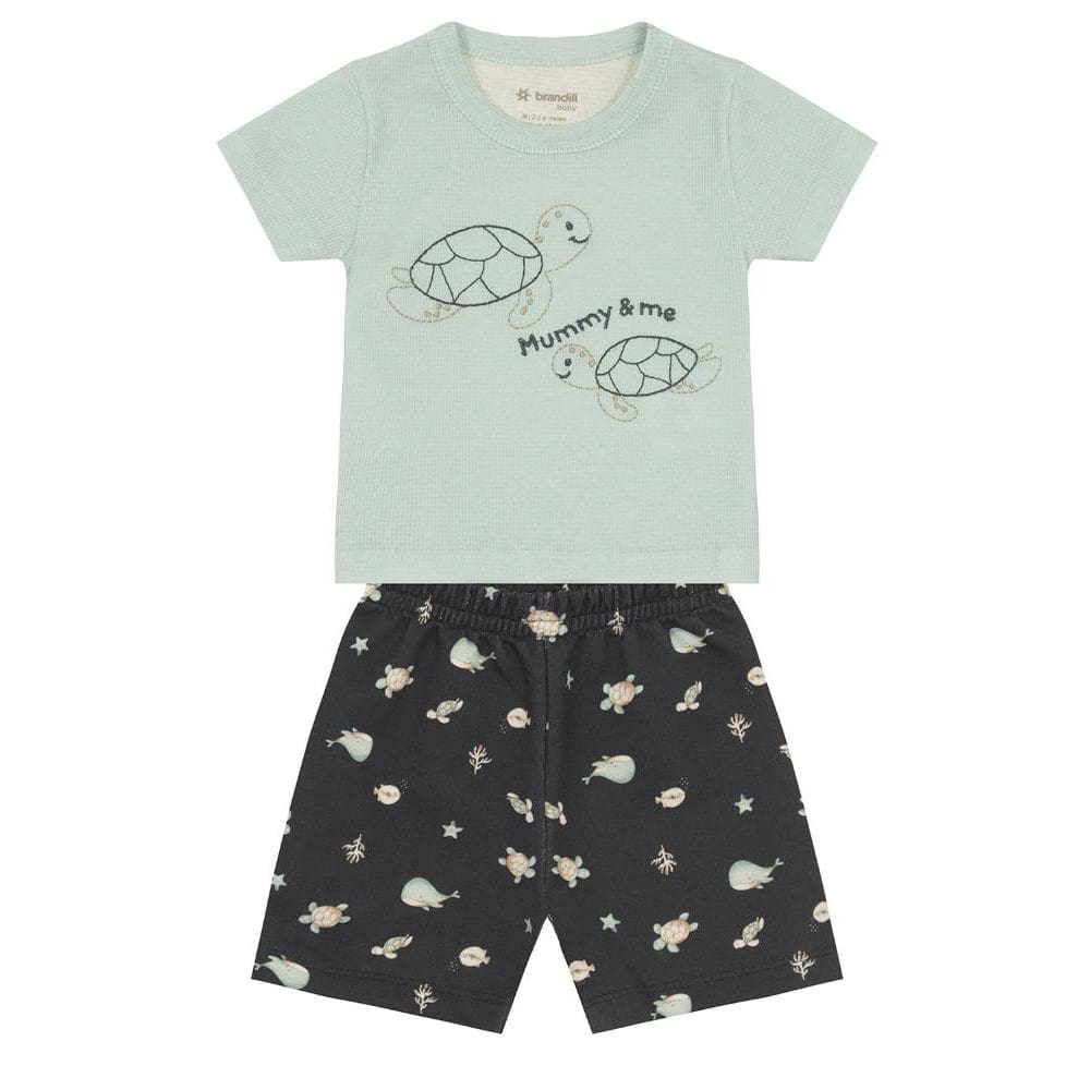 Conjunto bebê menino de tartaruga Brandili Baby