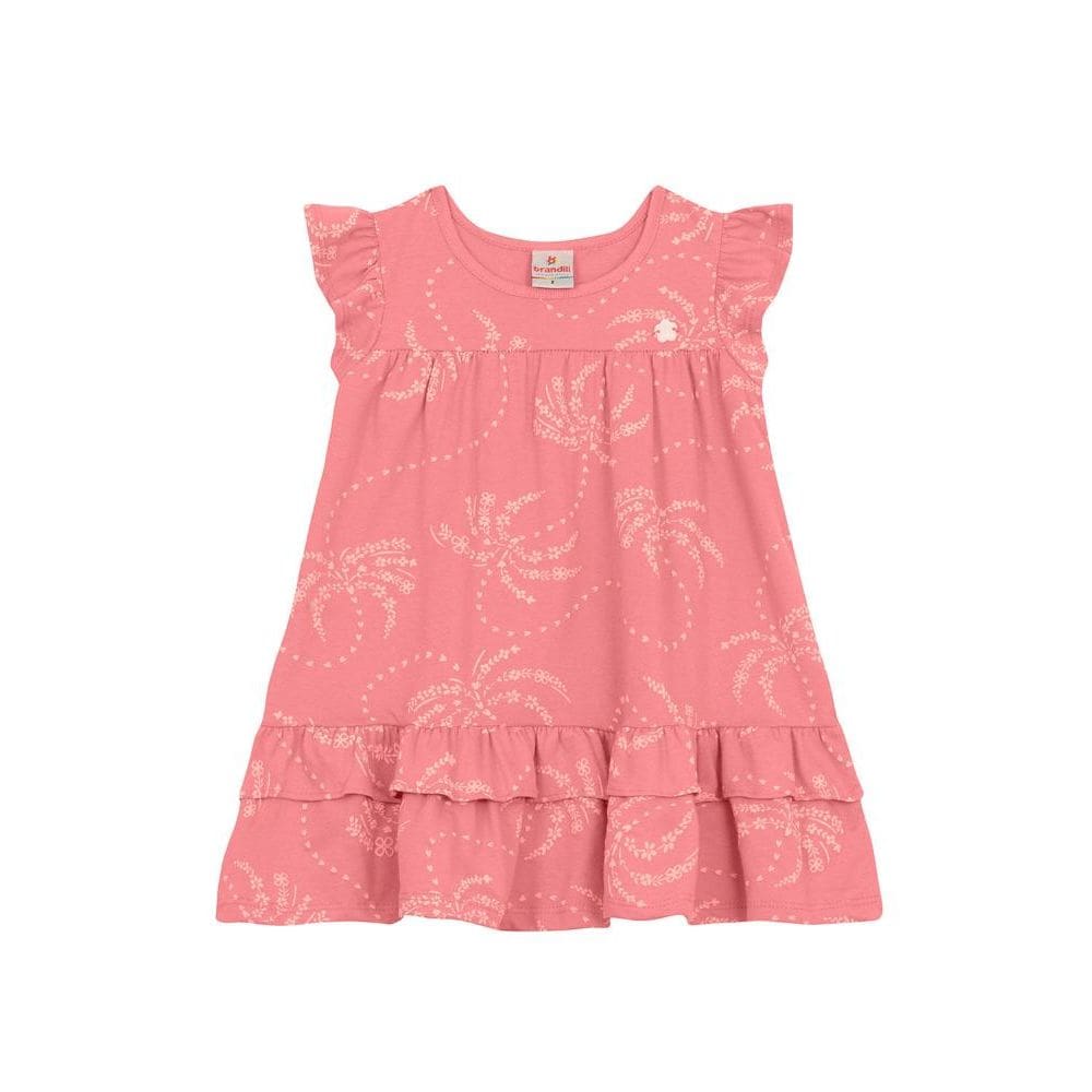 Vestido infantil menina com mini flores Brandili