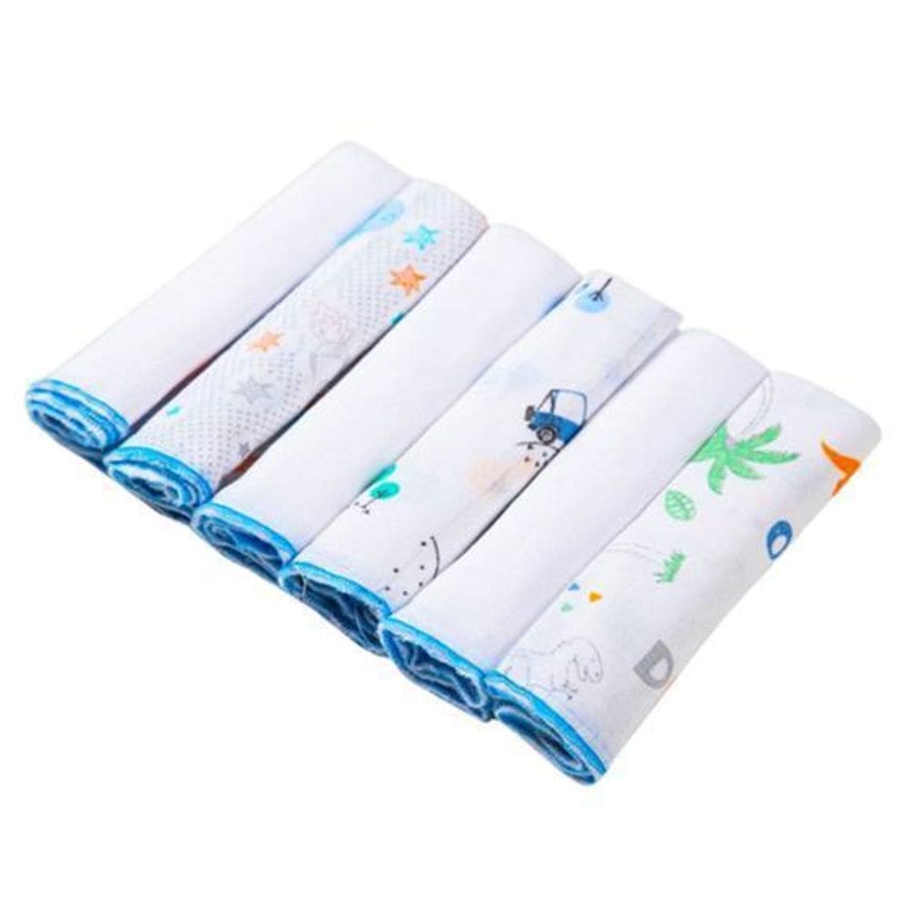 6 Pano De Boca Premium Babete Fralda De Boca 30X30 Masculino
