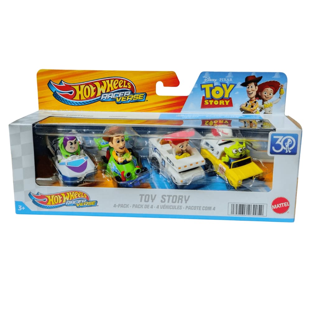 Carrinho - Toy Story Disney Pack 4 Hot Wheels MATTEL