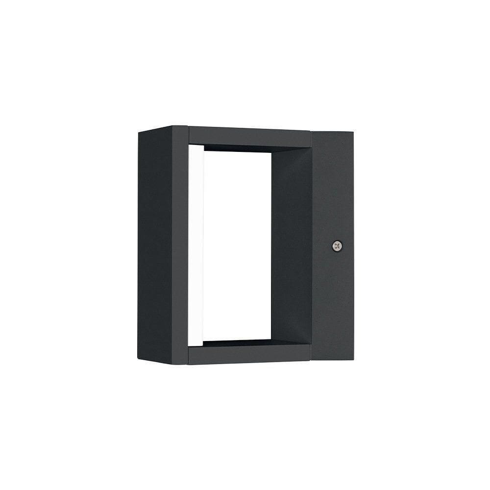Arandela Stella Recognizer Led Ip65 7w Bivolt Preto - 3000k - Luz Amarela